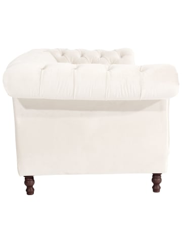 58 aufm Kessel CHESTERFIELD Sofa 3-Sitzer Kaylin Samtvelours creme