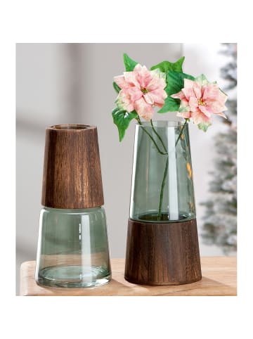 GILDE Vase "Colletta" in Braun - (H) 28,5cm