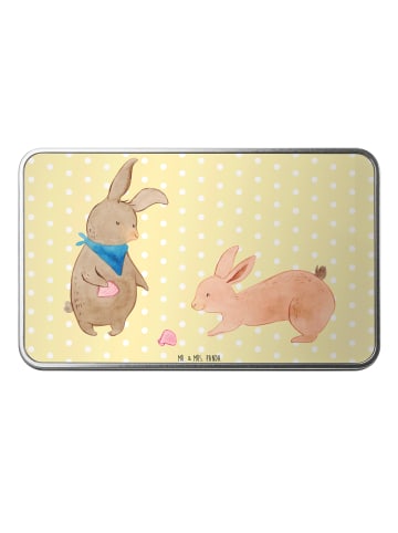 Mr. & Mrs. Panda Geschenkbox Hasen Muschel ohne Spruch in Gelb Pastell