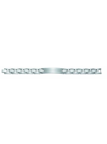 Adeliás Edelstahl Armband 21 cm in silber