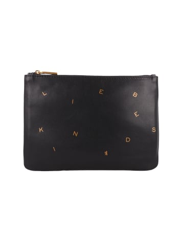 LIEBESKIND BERLIN Dancing Letters Kosmetiktasche Leder 21 cm in black