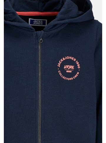 JACK & JONES Junior Sweatjacke 'Simon' in dunkelblau