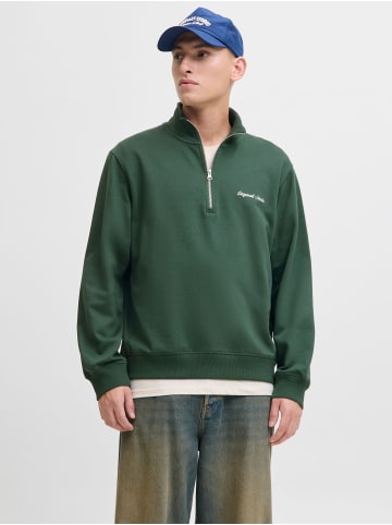 Jack & Jones Sweatshirt mit halbem Reißverschluss in Sycamore