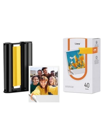 Liene Liene Amber 3x3" selbstklebendes Fotopapier, 40 Blatt + 1 Nachfüllpackung