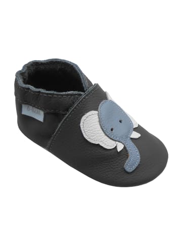 Basrakids Baby Krabbelschuhe aus Leder, weiche Lauflernschuhe mit rutschfester Sohle 