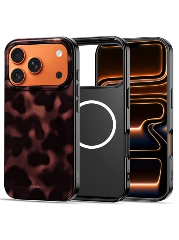 TechProtect Tech Protect Lamano Handyhülle kompatibel mit iPhone 17 Pro in Schwarz Rot