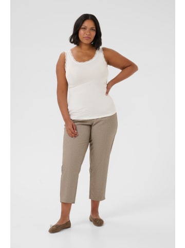 KAFFE curve Jerseytop KComia Tight fit in Chalk