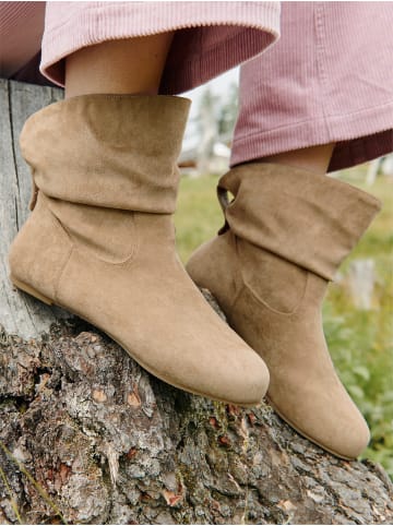 sheego Stiefelette in beige
