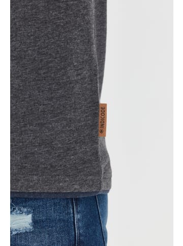 INDICODE Layershirt IDTony 40126MM Kurzarmshirt mit Knopfleiste in Grau