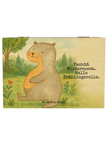 Mr. & Mrs. Panda Geschenkdose Otter Bauch Design mit Spruch in Weiß