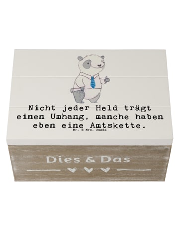 Mr. & Mrs. Panda fotobox Bürgermeister Held mit Spruch in Weiß