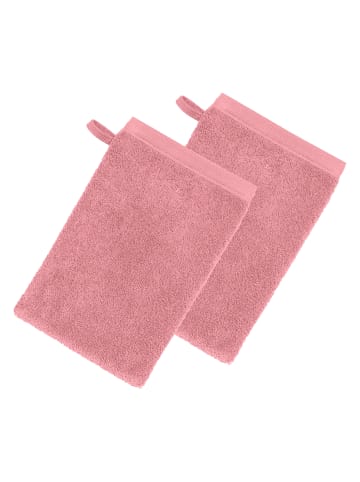 Erwin Müller Frottier Waschhandschuh 2er-Pack Heidenheim in altrosa