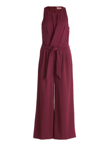 Vera Mont Jumpsuit mit Bindegürtel in Wild Ruby