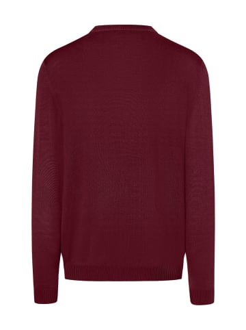 März Pullover Rundhals Superwash Classic Fit in Bordeaux