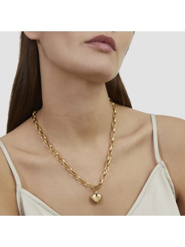 s.Oliver Halskette Chunky Heart in gold