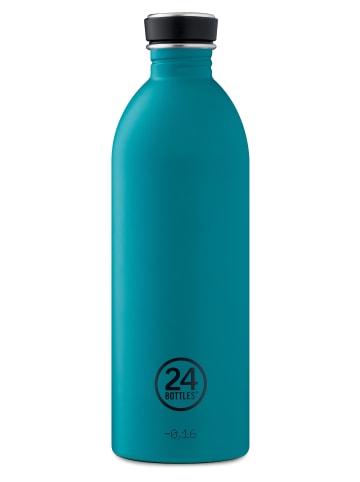 24Bottles Edelstahl Trinkflasche Urban Bottle Atlantic Bay 1 l in blau