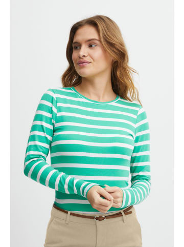 b.young Longsleeve BYPAMILA LS TSHIRT - 20807931  Gestreiftes Langarmshirt in Grün