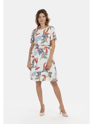 Albee Women Kleid in Wollweiss Mehrfarbig