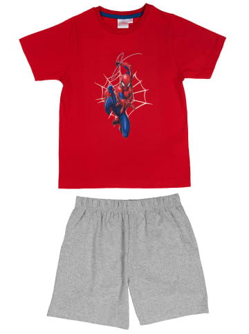 Spiderman Marvel Spiderman Schlafanzug  Kurzarm in Mehrfarbig