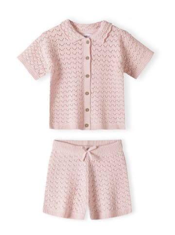 Minoti 2-tlg T-Shirt & Shorts 30KNIT150 in hellpink