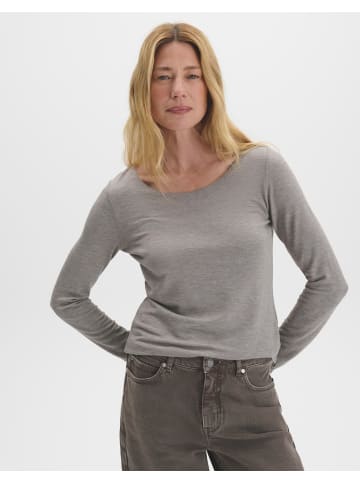 someday. Kirosa soft long Langarmshirt in Taupewood Melange Light