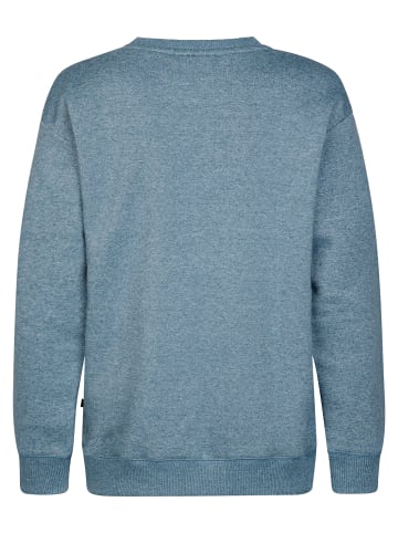 Petrol Industries Meliertes Sweatshirt mit Rundhals Forgerun in Blau