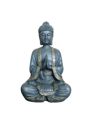 relaxdays Buddha Figur in Bronze/ Gold - (H)38 cm