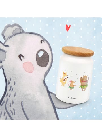 Mr. & Mrs. Panda gebäckdose Waldtiere Aloha ohne Spruch in Weiß