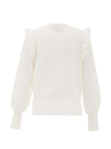 NAEMI Damen Strickjacke in Weiss