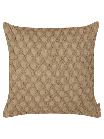 Beliani Dekokissen COLLOMIA in Beige - (W) 45 x (H) 10 x (L) 45 cm