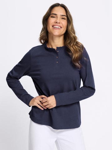 Sieh an! Langarm-Shirt in marine