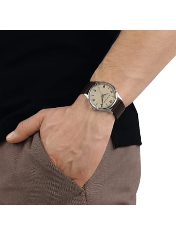 Tom Tailor Quarzuhr Edelstahl in Braun