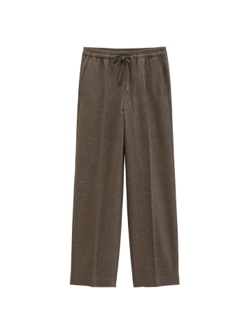 Marc O'Polo Pull-on-Glencheck-Hose relaxed in Dark Brown