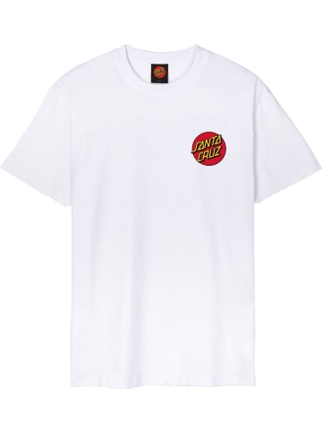 Santa Cruz T-Shirt "Classic Dot Chest" in Weiß