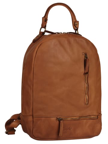 Samantha Look Rucksack echt Leder in cognac