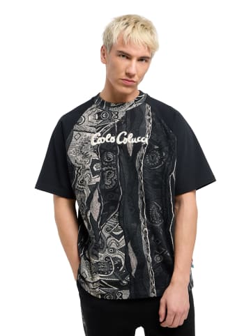 Carlo Colucci T-Shirt Eschfaller in Schwarz