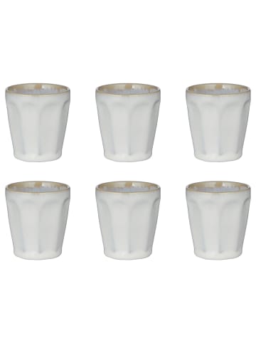 Butlers Espressotasse BERGAMO 6er-Set in Weiß