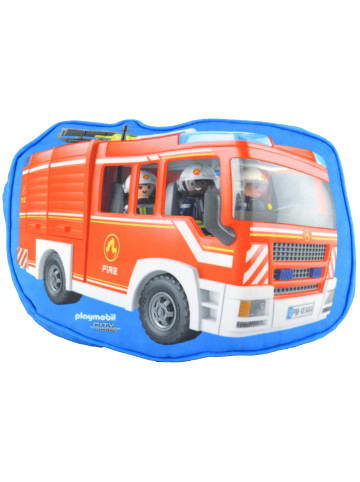 United Labels Playmobil Kissen - City Action Feuerwehr  32 x 36 x 10 cm in Mehrfarbig