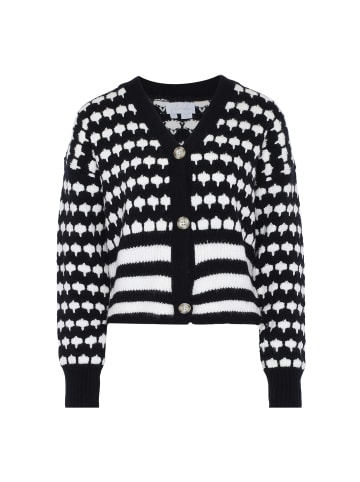 Blonda Damen Sweater in MARINE WOLLWEISS