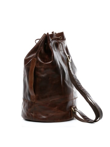 SID & VAIN Leder-Seesack Leder Backpack Unisex HEATHROW in braun