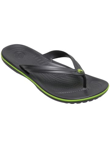 Crocs Clogs Crocband Flip in graphite/volt green