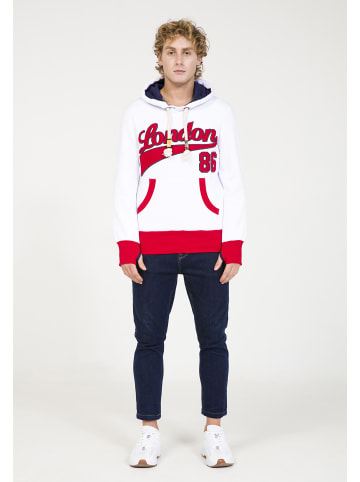 PLUS EIGHTEEN Herren Kapuzenpullover in Weiss
