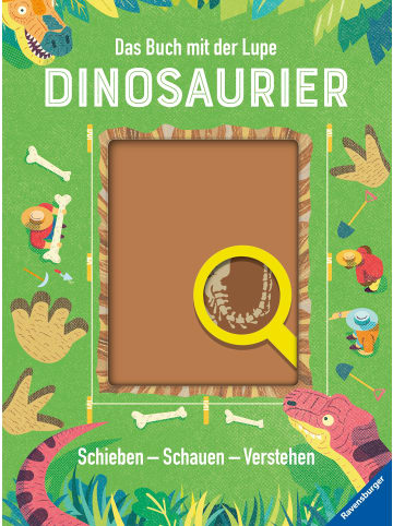 Ravensburger Das Buch mit der Lupe: Dinosaurier | Schieben - Schauen - Verstehen