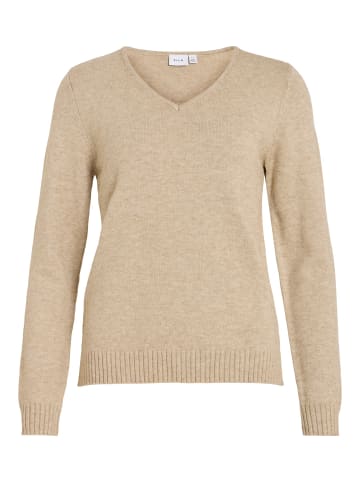 Vila Strickpullover in Natural Melange
