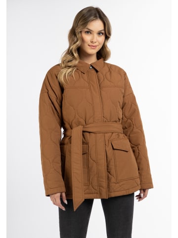 DreiMaster Damen Baumwolljacke Mit Leichter Wattierung in Kamel