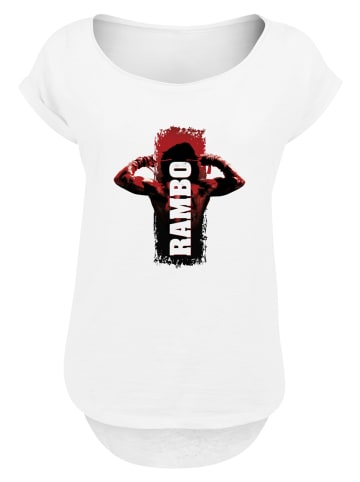F4NT4STIC Long Cut T-Shirt Rambo III Tying Sweatband in weiß