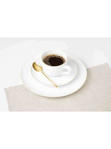 Seltmann Weiden 18-tlg. Kaffeeservice Liberty Goldrand in in weiß-gold