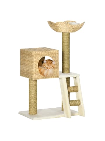 Pawhut Kratzbaum Naturholz 57L x 37B x 100,5H cm