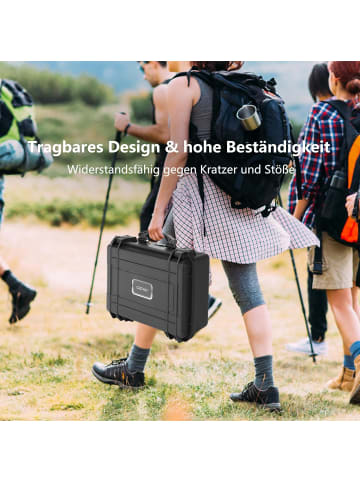 COSTWAY Hartschalen-Kamerakoffer 13" in Schwarz