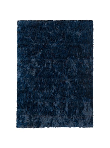 Pergamon Luxus Super Soft Fellteppich Aspen Meliert in Dunkelblau